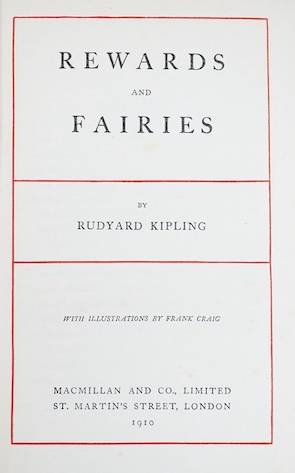 Kipling, Rudyard - Rudyard Kipling's Verse. (new edition of the 1940 Definitive Edition). contemp. olive green morocco, gilt ruled and panelled spine, ge. and marbled e/ps. (for Asprey & Co.). Hodder and Stoughton, (?ca.